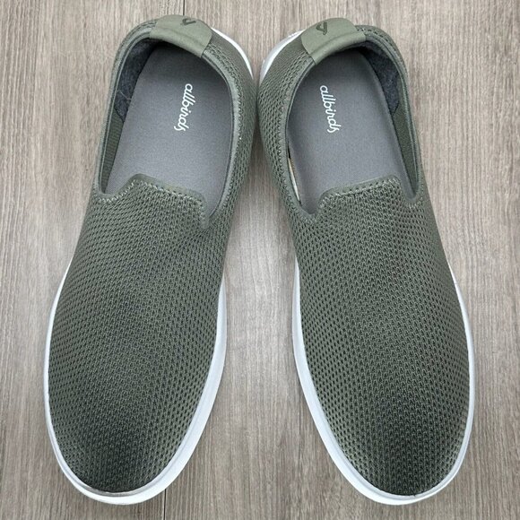 Allbirds Shoes Mens Size 13 Tree Loungers Slip On Sneakers Comfort Gray/Green - Picture 6 of 12